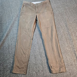 Bonobos Pants Mens 31 x 30 Brown Khaki Chino Slim Straight Cotton Stretch Career